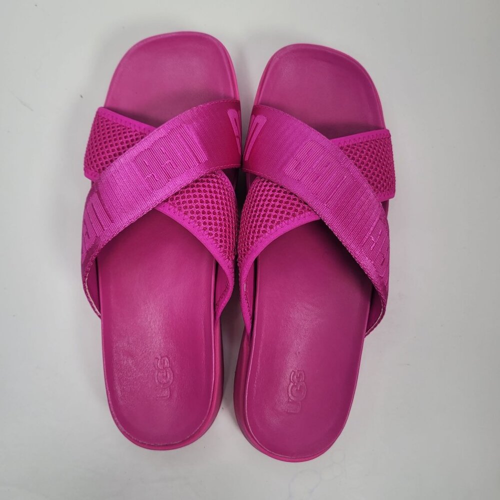 UGG Women's Emily Mesh Dragon Fruit Pink Slide Sandals S/N 1119491 US Size 6.5 - Picture 5 of 8